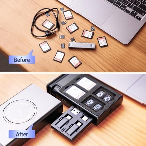 Metal Memory Crad Holder & High-Speed SD Card Reader for 8SD + 16TF Cards — view 6