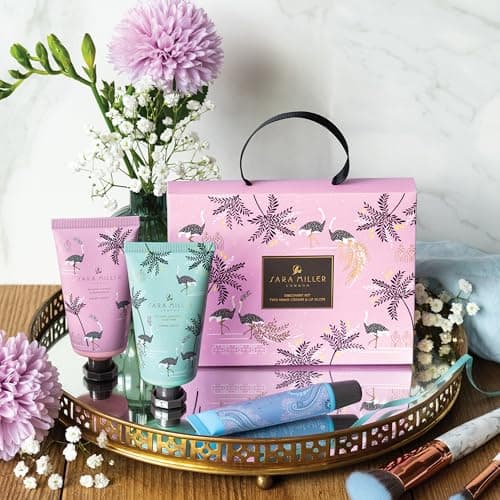 Sara Miller London Hand Cream Moisturiser x2 50ml, Lip Gloss 15ml, Handbag Set, Shea Butter, Floral Fragrance, Beauty Gift For Her, Travel Size, Vegan and Cruelty Friendly — view 4