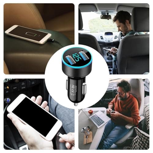 USB C Car Charger 2-Port Smartphone Charging Device — view 4