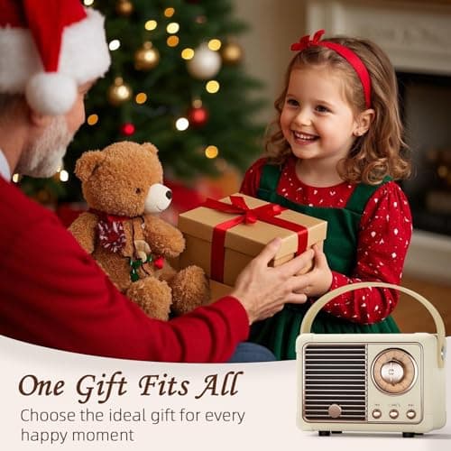 Bluetooth Speaker Gifts for Girls,Teenage,Women Vintage Room Decor Beige — view 5