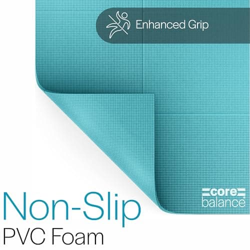 Core Balance Foldable Travel Yoga Mat, Teal — view 5