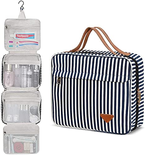 Wash Bags, Toiletry Bag, Makeup Bag Travel Hanging Cosmetic Bag, Wash Bag with Hanging Hook, Make Up Case Organizer Waterproof for Travel and Bathroom Shower, Gifts for Women & Girls — view 2