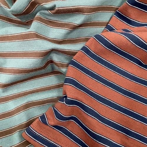 Short Sleeve T-Shirt for Toddlers Made of Soft Organic Cotton, Striped Summer Casual Top for Boys and Girls, Ideal for Beach Holidays and Daily Life, Breathable and Skin-Friendly, Sizes 2-6, brown, 5 — view 4