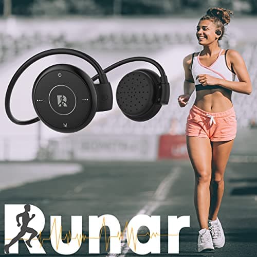 Running Headphones designed by Runners - Wireless Bluetooth V5.0 - Black — view 4
