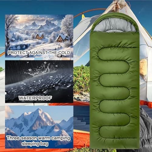sleeping bag for Adults & Kids Sleeping Bags 3-4 Seasons, Lightweight, Waterproof, Small Packed Size, ultralight compact sleeping sack, Thick and Warm, Ideal for Backpacking, Camping, Travel, Hiking — view 5