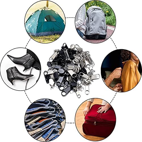169 Pieces Zipper Repair Kit with Pliers for Jackets, Bag, Suitcases and Backpacks - DIY Replacement Kit — view 3