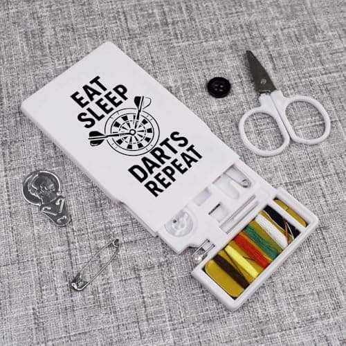 Azeeda 'Eat Sleep Darts Repeat' Mini Travel Sewing Kit (SE00039409) — view 2