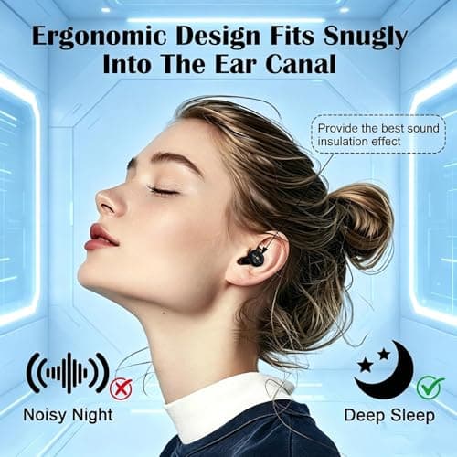 Ear Plugs for Sleep, 45db Noise Cancelling Ear Plugs Earplugs with 4 Pairs — view 4