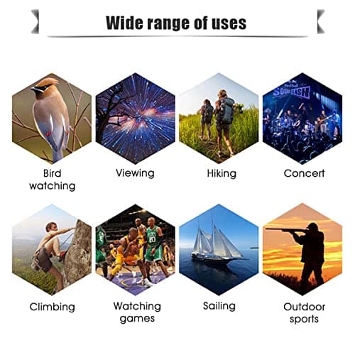 Mini Binoculars For Adults, 30X60 Compact Binoculars Non Damaged Folding Binoculars Telescope With Low Light Night For Bird Watching, Travelling, Sightseeing, Hunting, Etc (Blue film) — view 6
