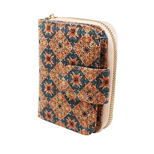 Boshiho Vegan Cork Wallet: Women's Zipper Pocket Purse with Card Holder and Coin Purse - Vegan Gift for Vegetarians, Women, Ladies, and Girls — view 5