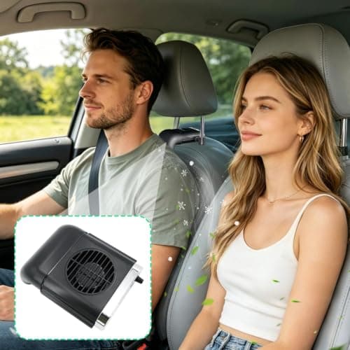 Car Backseat Fan Wireless USB Charging — view 4