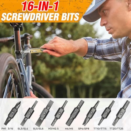 BIBURY Multitools, Multi Tool Foldable Pliers Screwdriver-Gold BI2045D Pro — view 5