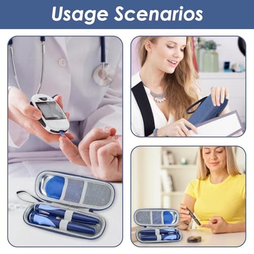 Insulin Cooler Travel Case Portable 2 Ice Packs Small Storage Travail Packs — view 5