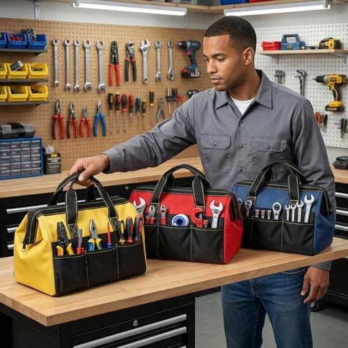Xygobla 3 Pack Wide Open Mouth Tool Storage Bag — view 5