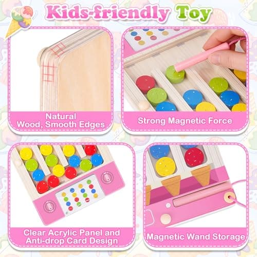 Montessori Toys for 3-6 Year Olds Girls, Kids Plane Activities Maze Game — view 3