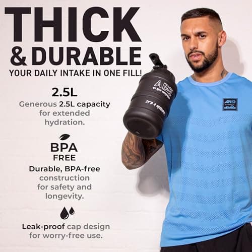Applied Nutrition Hydration ABE Jug – 2.5L High Capacity Water Bottle for Gym, Office & Travel Lightweight, Durable & Leak-Proof – Ideal for Sports, Outdoor, and Fitness — view 2