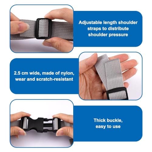 2 Pair Adjustable Backpack Chest Strap 39 x 2.5 cm Backpack Sternum Strap — view 3