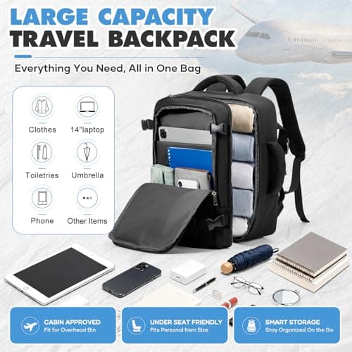 Ryanair Cabin Bag 40x30x20, Wizz Air Underseat Travel Backpack Hand Luggage — view 4