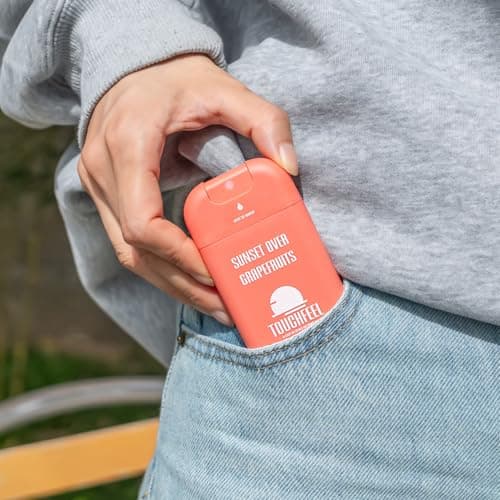 Power Mist Hand Sanitizer Spray, Scented Hydrating Hand Sanitizers Travel Size Refillable, Pocket Portable 3-Pack (Sunset over Grapefruits) 0.93Fl Oz 460-Sprays Each — view 6