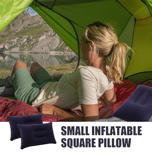 Inflatable Pillows for Camping Travel 2pcs Portable Small Air Pillow — view 6