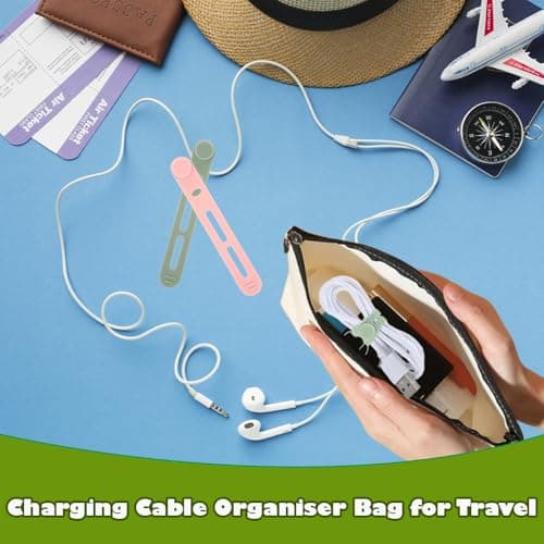 Deyixinup Funny Charging Cable Bag, Charging Stuff Travel Pouch — view 2