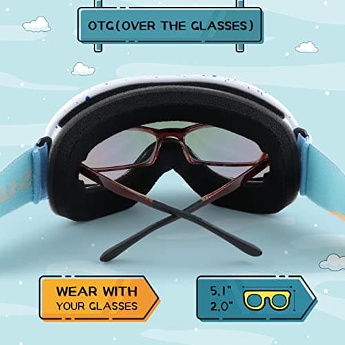 Supertrip Kids Ski Goggles for Boys Grils Youth Age 5-15 — view 4
