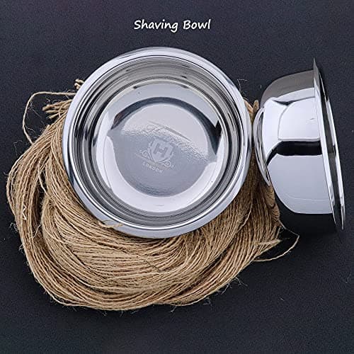4pcs Wooden Shaving Set for Men – Classic Wet Shave Kit with Cut Throat Razor, Black Badger Hair Shaving Brush, Shaving Soap & Stainless Steel Shaving Bowl –Mens Grooming Set for Beard Care — view 5