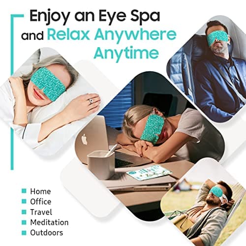 BeHoomi Steam Eye Mask, 10 Packs Heated Eye Mask, Self Heating Disposable SPA Warm Compress for Eyes Sleep Mask, Soothing Moist Heat Eye Masks, Travel Essentials & Relaxation Gifts (Unscented) — view 6