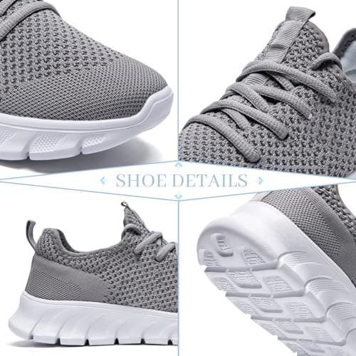 Trainers Men Women Running Shoes Slip On Gym Sports Grey Size 6 UK — view 5