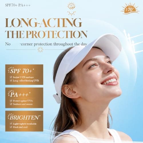 Suncream Spf 70 - Face Sunscreen 100ml - Lightweight Centella Sun Protection For Face And Body Use - Summer Holiday Essentials With Factor 70 For Daily Use And Travel — view 6