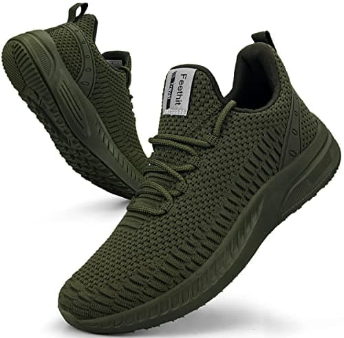 Feethit Womens Trainers Comfort Sneaker Shoes Sport Tennis Green 5