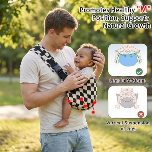 Baby Sling Carrier, Adjustable Front & Back, Comfortable — view 3