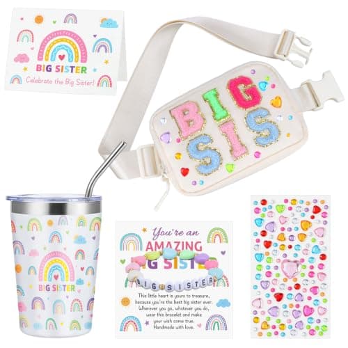 Big Sister Gifts for Girls, 6 Piece New Big Sister Gifts Set