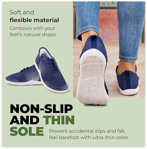 Hike Footwear HF Stride – Hands-Off & Ergonomic Barefoot Shoes for Women Men, Thin Sole & Ultra-Light, Effortless Daily Wear Unisex, Black, 9-9.5 Wide Women/7-7.5 Wide Men — view 5