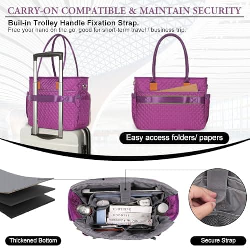 APXEL Laptop Bag Briefcase for Women Large Laptop, 15.6 inch Teacher Bag — view 6
