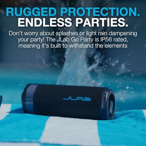 JLab Go Party Portable Bluetooth Speaker, Navy — view 6