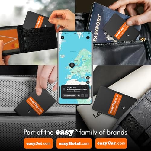 easyTag Wallet Card Tracker (4 Pack), Compatible with Samsung SmartThings — view 2