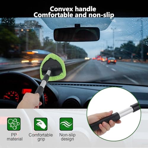Car Window Cleaner Kit, Multifunctional Expandable Windshield Cleaning Tool — view 4