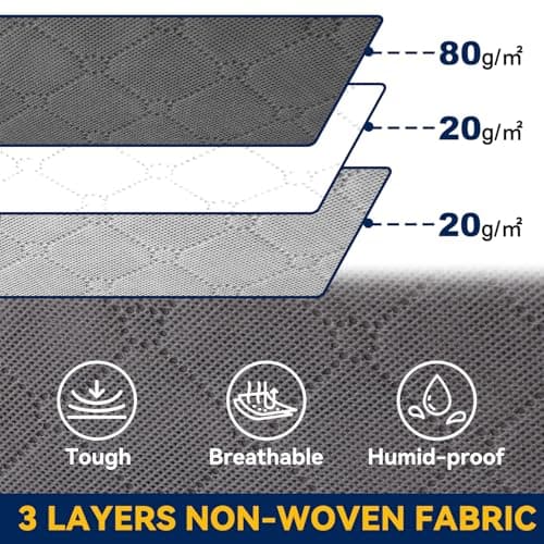 AIOR 2 Pack 90L Under Bed Storage Bags, Large Capacity Closet Organizer Bags for Clothes, Comforters, Blankets, Bedding, Foldable Container with Sturdy Zipper and Clear Window — view 3