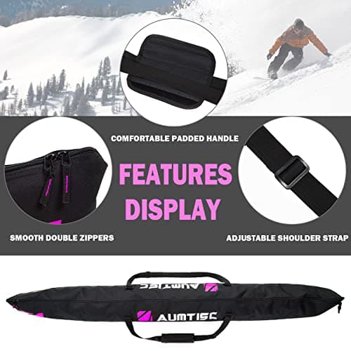 AUMTISC Ski Bag Ski and Boot Bag Combo for 1 Pair of Skis — view 5