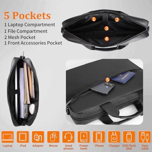 DocSafe Laptop Bag 15-15.6 Inch with Trolley Strap,Fireproof & Waterproof — view 3