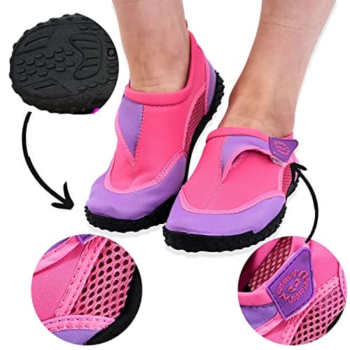 GEEZY Aqua Water Shoes for Women Beach Surfing Holidays - Pink, UK Adult 4 — view 4