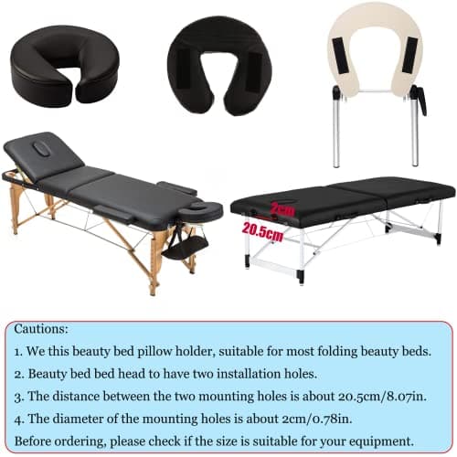 HOINCO Massage Headrest - Aluminum Adjustable U-Shaped Pillow. — view 4