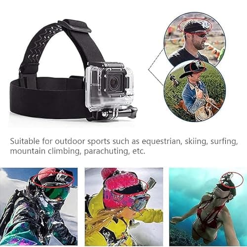 TEKCAM Elastic Chest and Head Harness for GoPro AKASO DJI Osmo — view 6
