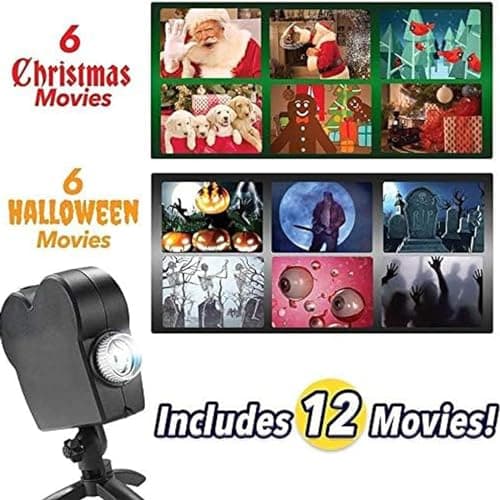 Cqhbzf Halloween Window Projector Lights Outdoor, Christmas LED Projector, Built-in 12 Movies — view 3