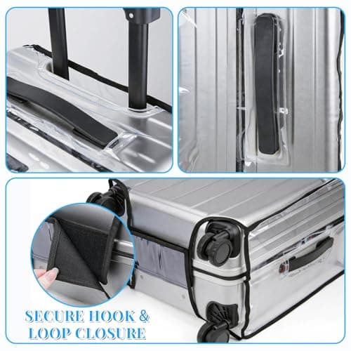 Yotako 26 Inch Suitcase Cover Protectors - Clear PVC Luggage Cover for Wheeled Suitcase 26'' — view 6