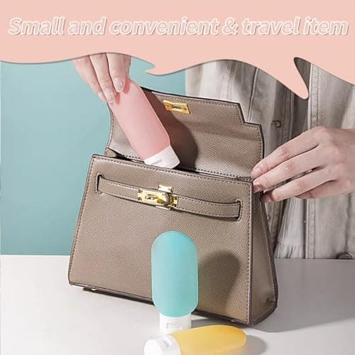 ojussa 16Pcs Travel Bottle Set for Toiletries Leak Proof Travel Bottles Travel Containers with Bag Squeezable Travel Accessories for Lotion Shampoo Conditioner Skincare — view 5