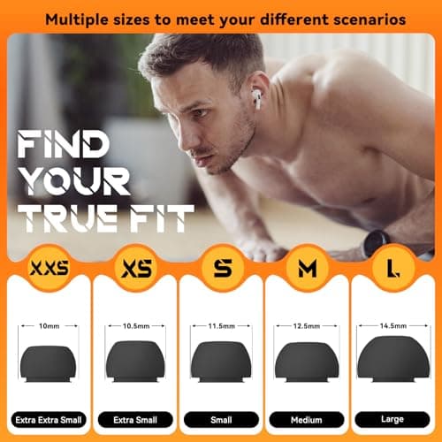 Inesore Replacement Ear Tips for AirPods Pro 3, 5 Size-Black — view 3