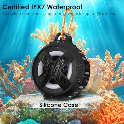 Upgraded, Pro Bike Speaker, with Handlebar Mount, Bluetooth V5.4, IPX7 Waterproof, Silicone Case, Broadcast Navigation,10W Bassup, 15-24H Playtime, Hook, for eBike, Bicycle, Motorcycle Accessories — view 2