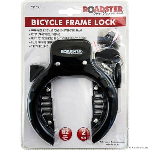 Bicycle Frame Wheel Clamp Lock - Maximum Security for Bikes | Simple, Fast & Easy to Apply | Suitable for Everyday Use | Heavy Duty, Strong, Reliable & Long Lasting — view 4